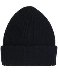 Roberto Collina - Ribbed Wool Beanie Hat - Lyst