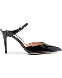 Gianvito Rossi - Ribbon 95mm Patent-leather Mules - Lyst