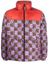 YES I AM - Abstract-Print Padded Jacket - Lyst