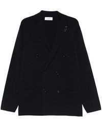 Lardini - Double-Breasted Pocketed Cardigan - Lyst