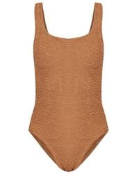 Hunza G - One-Piece Swimsuit Square Neck - Lyst