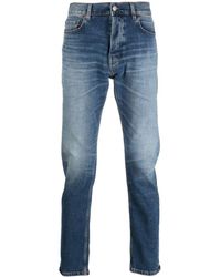 Haikure Stonewashed Slim-fit Jeans - Blue