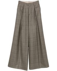 Berwich - Pleat-Detail Check Trousers - Lyst