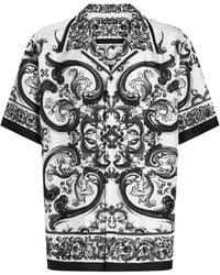 Dolce & Gabbana - Silk Short-Sleeve Shirt - Lyst