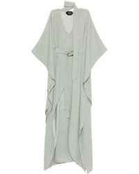 ‎Taller Marmo - Belted Tie-Detail Maxi Dress - Lyst