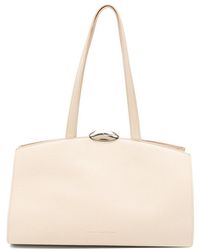 Benedetta Bruzziches - Large Serena Grained-Leather Tote Bag - Lyst