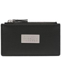 MM6 by Maison Martin Margiela - Logo-Plaque Leather Wallet - Lyst