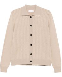 Ernest W. Baker - Cable-Knit Collared Cardigan - Lyst