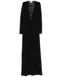 Elisabetta Franchi - Carpet Dress Made Of Lace And Mesh Fabric - Lyst