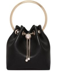 Jimmy Choo - Bon Bon Leather Bucket Bag - Lyst