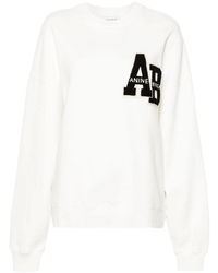 Anine Bing - Sweatshirt With Logo Patch - Lyst