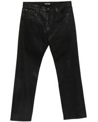 Tom Ford - Coated Straight-Leg Trousers - Lyst