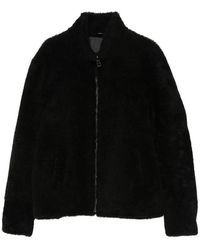 Eraldo - High-Neck Shearling Jacket - Lyst