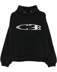 Cole Buxton - Logo-Print Pouch-Pocket Hoodie - Lyst