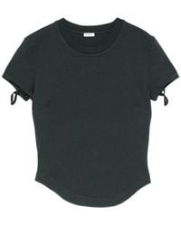 Covert - Bow-Detail Curved-Hem T-Shirt - Lyst