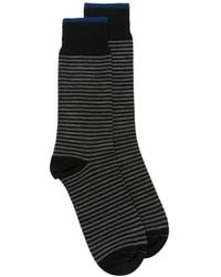 ANT45 - Thin Short Striped-Knit Socks - Lyst