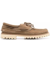 Officine Creative Leather Heritage Ridged-sole Boat Shoes in Brown for ...