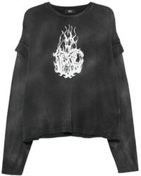 THUG CLUB - Graphic-Print Layered-Sleeve Sweatshirt - Lyst