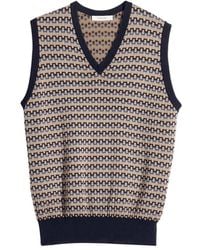 Lemaire - Patterned V-Neck Vest - Lyst