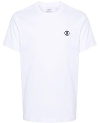 Burberry - Logo-Embroidered Organic Cotton T-Shirt - Lyst