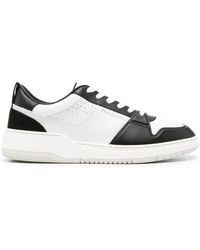Ferragamo - Two-Tone Leather Sneakers - Lyst