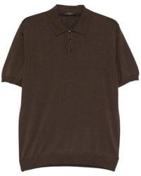 ZANONE-SLOWEAR - Buttoned Polo Shirt - Lyst