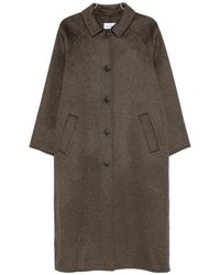 The Dynamis Studio - Single-Breasted Wool-Blend Coat - Lyst