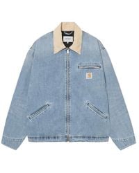 Carhartt - Zipped Chest-Pocket Denim Jacket - Lyst