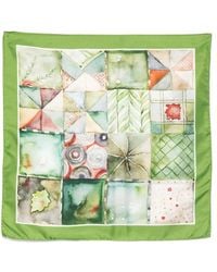 D'Aniello - Patterned Silk Scarf - Lyst
