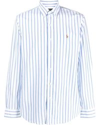 Polo Ralph Lauren - Custom Fit Striped Oxford Shirt - Lyst