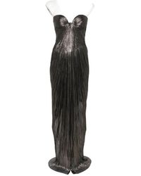 Maria Lucia Hohan - Nadira Metallic-Effect Pleated Maxi Dress - Lyst