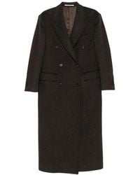 Tagliatore - Caitlyn Double-Breasted Peaked-Lapel Coat - Lyst