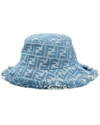 Fendi - Ff-Jacquard Bucket Hat - Lyst