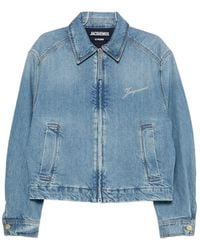 Jacquemus - Logo-Embroidered Denim Jacket - Lyst