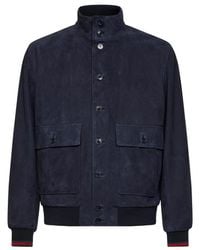 Gucci - Leather Jacket With Buttons - Lyst
