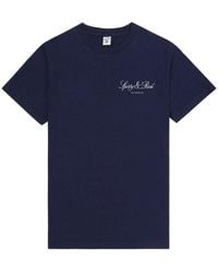 Sporty & Rich - Logo-Lettering T-Shirt - Lyst