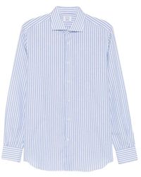 CAMICERIA MAZZARELLI - Vertical-Stripe Shirt - Lyst