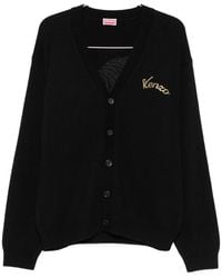 KENZO - Beaded Tiger-Motif Cardigan - Lyst