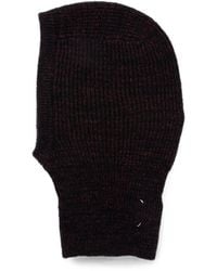 Maison Margiela - Hat Ribbed Knit Cotton Polyamide Wool - Lyst