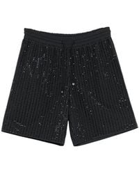 VENUJA - Drawstring Crystal-Embellished Shorts - Lyst