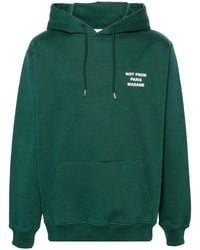 Drole de Monsieur - Logo-Print Cotton Hoodie - Lyst