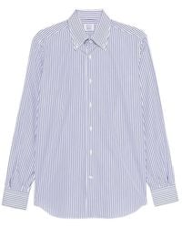 CAMICERIA MAZZARELLI - Striped Button-Down Shirt - Lyst