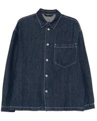 7 For All Mankind - Shirt Cotton-Linen - Lyst