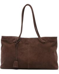 Low Classic - Suede Shoulder Bag - Lyst