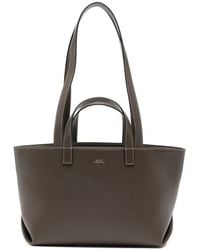 A.P.C. - A. P.C. Drummer Logo-Print Top-Handle Tote Bag - Lyst