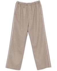 Carven - Side-Stripe Wide-Leg Trousers - Lyst