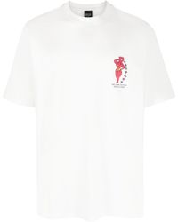 PAS DE MER - Graphic-Print Cotton T-Shirt - Lyst