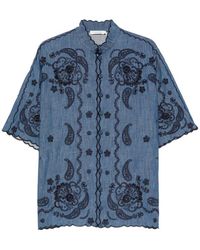 Zimmermann - Aster Denim Shirt - Lyst