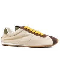 Miu Miu - Suede-Trim Panelled Sneakers - Lyst