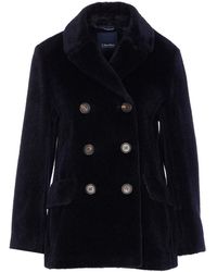 Max Mara - Faux-Fur Double-Breasted Jacket - Lyst